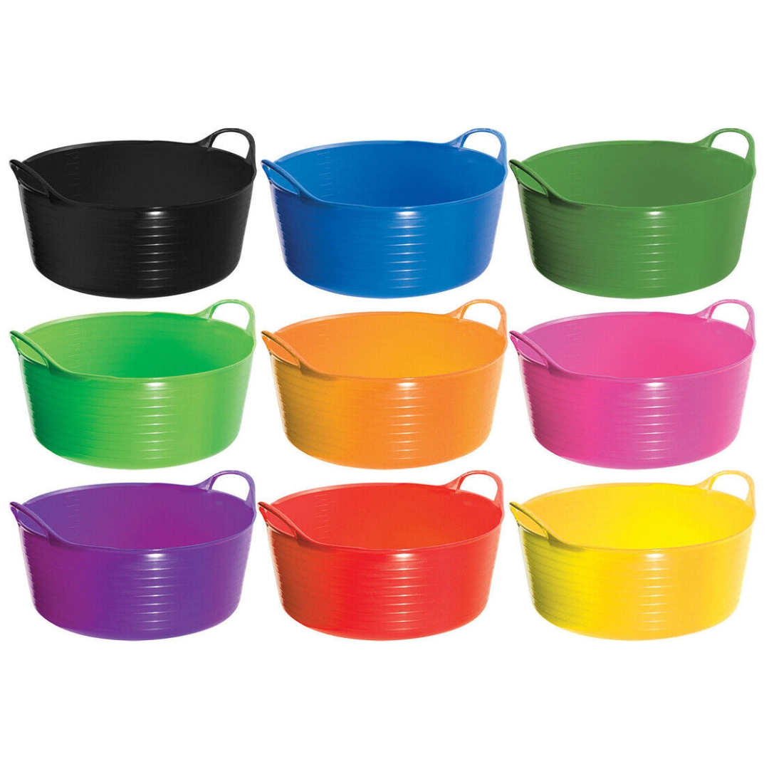 Perry Equestrian FLEXI FILL SHALLOW TUBS / TRUGS 15 Litre Capacity