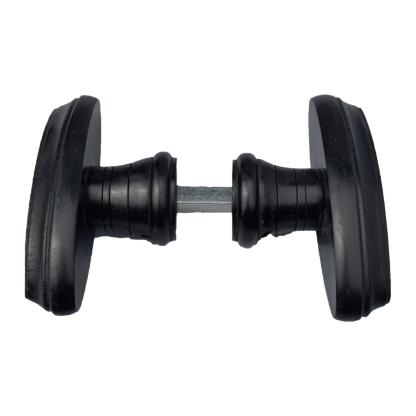 Black Wooden Mortice Door Knob Set, Oval Door Handles with Black Finish