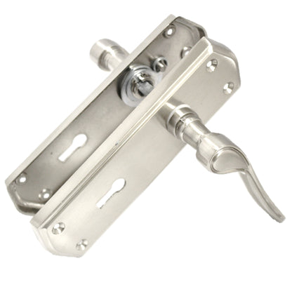 Poignées de porte Stellar à levier à défilement et serrure interne - Satin 170 mm x 50 mm