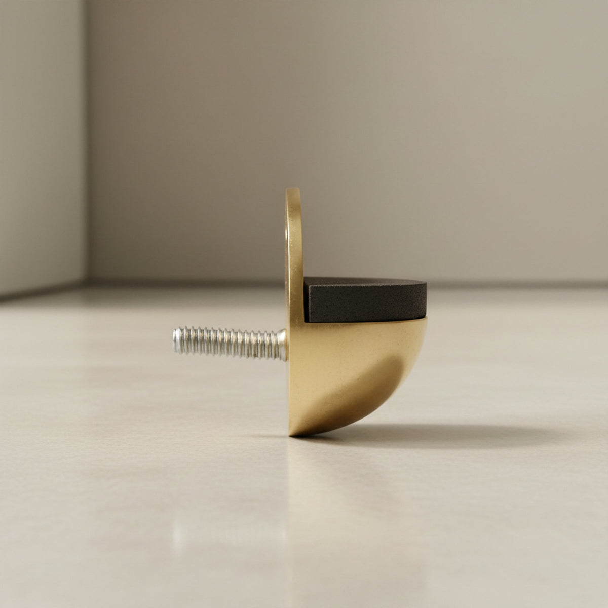 Marketplace JPG companion for Oval Door Stop Brass Floor-Mounted Rubber Door Stop to Protect Walls