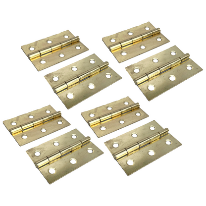 CHARNIÈRES À BOUT 75 mm (3 po) - Charnières de porte plaquées laiton - tailles de paquets multiples