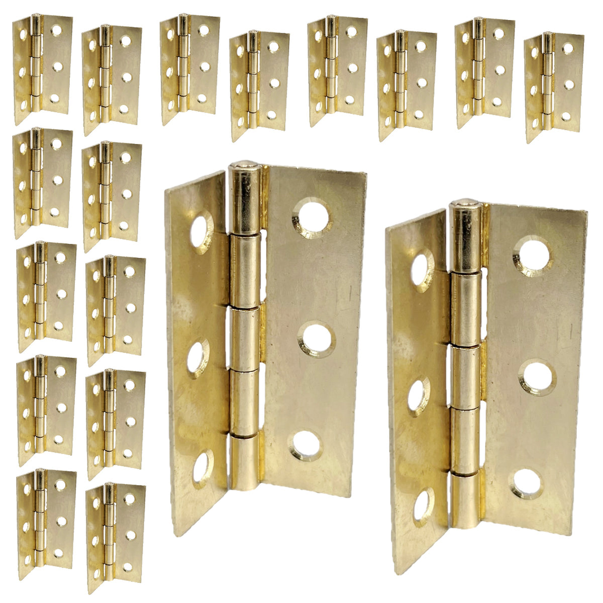 Marketplace JPG companion for 3" (75mm) Butt Hinges - Brass Plate Door Hinges - Multi Pack - 2"
