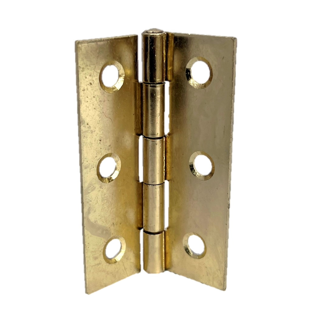 CHARNIÈRES À BOUT 75 mm (3 po) - Charnières de porte plaquées laiton - tailles de paquets multiples