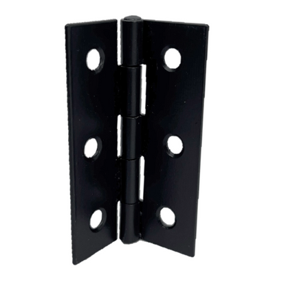 Charnières de porte noires mates de 75 mm (3 po) - Pack multiple