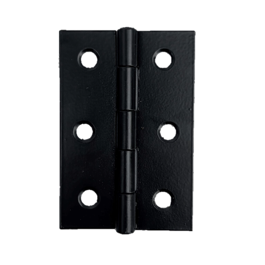 Charnières de porte noires mates de 75 mm (3 po) - Pack multiple