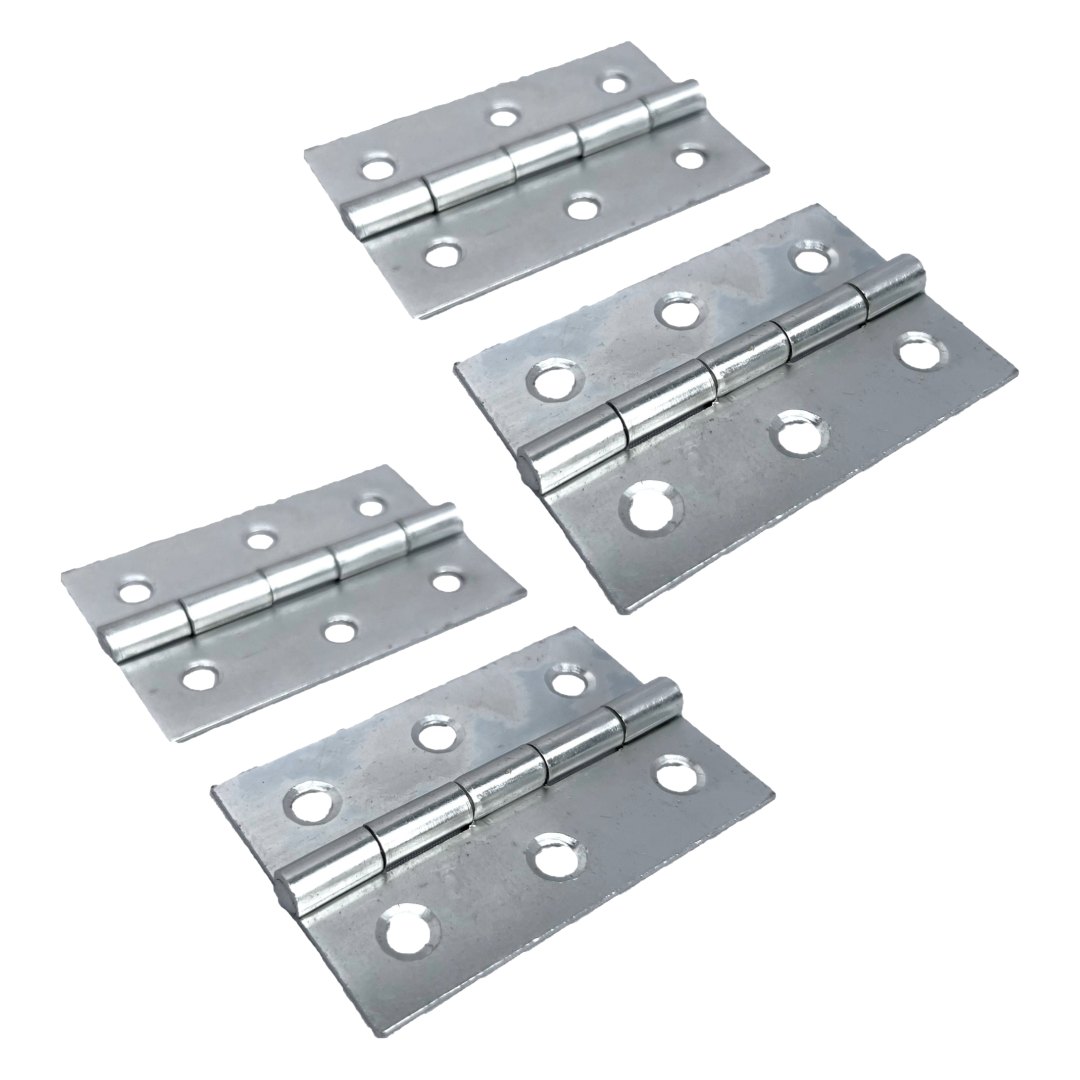 Charnières de porte nickelées de 75 mm (3 po) - Pack multiple