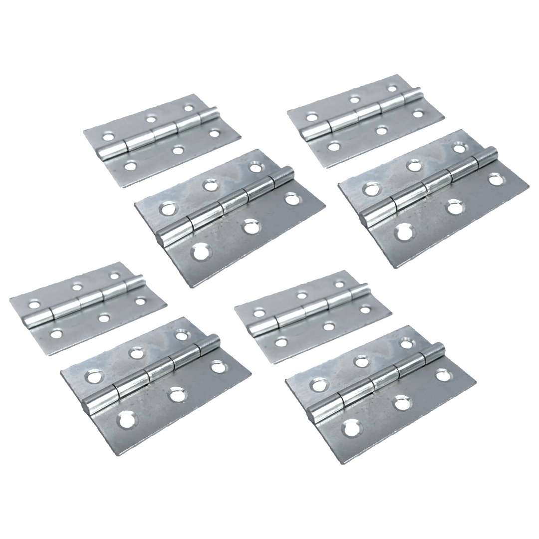 Charnières de porte nickelées de 75 mm (3 po) - Pack multiple