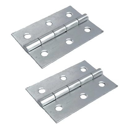 Charnières de porte nickelées de 75 mm (3 po) - Pack multiple