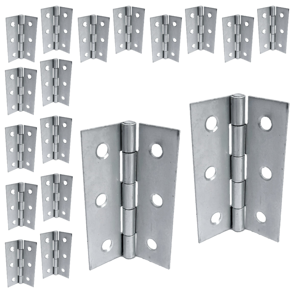 Marketplace JPG companion for 3" (75mm) Butt Hinges - Nickel Plate Door Hinges - Multi Pack - 2"