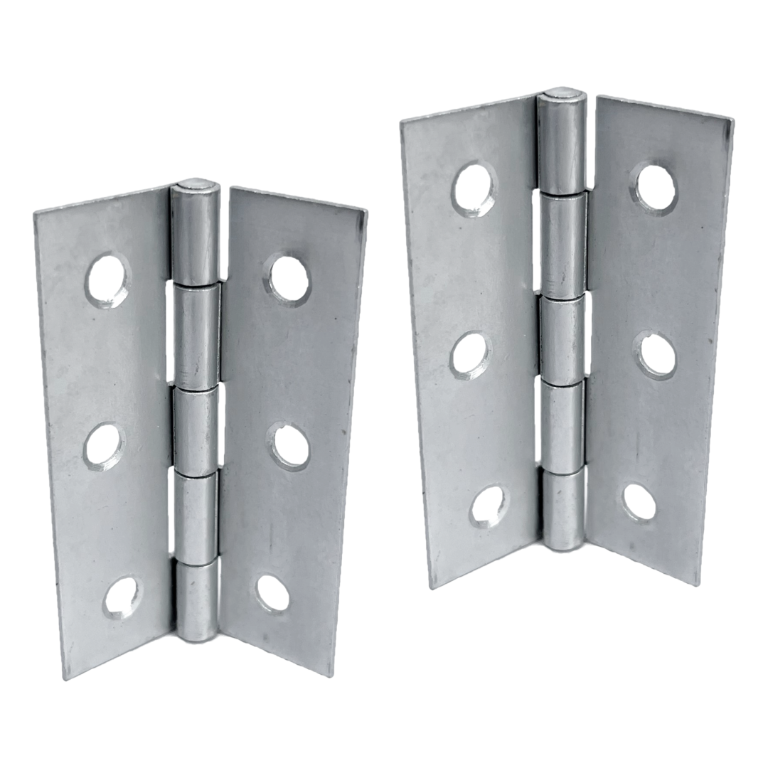 Charnières de porte nickelées de 75 mm (3 po) - Pack multiple