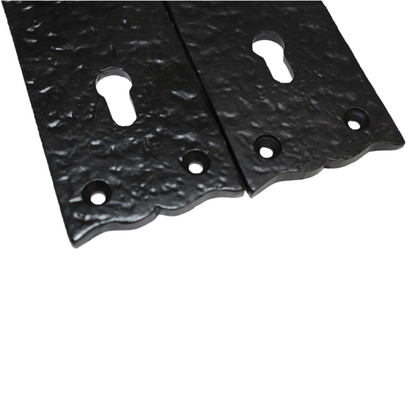 Antique Black Cast Iron Victorian Door Handle Latch Lock Bathroom Handles