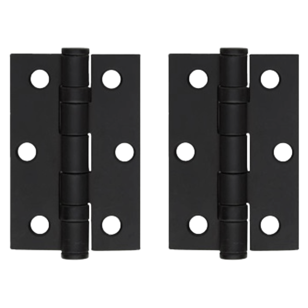 Charnières de porte nickelées de 75 mm (3 po) - Pack multiple