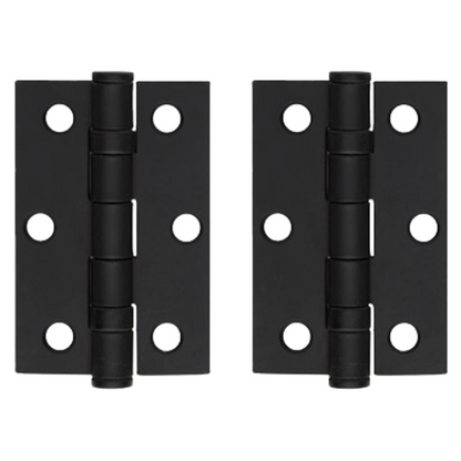 Charnières de porte nickelées de 75 mm (3 po) - Pack multiple