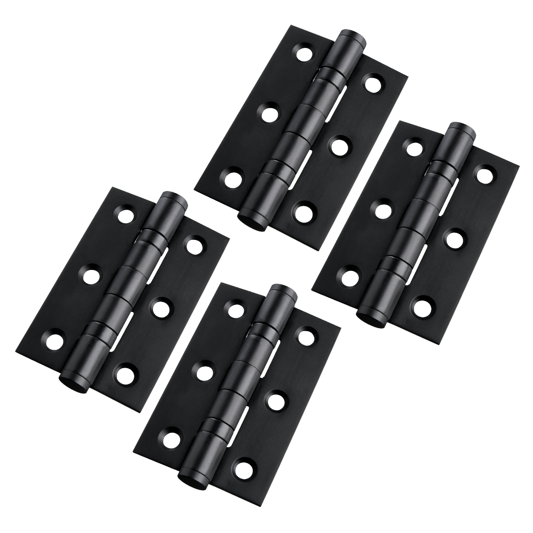 Charnières de porte nickelées de 75 mm (3 po) - Pack multiple