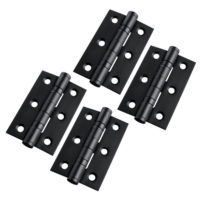 Charnières de porte nickelées de 75 mm (3 po) - Pack multiple