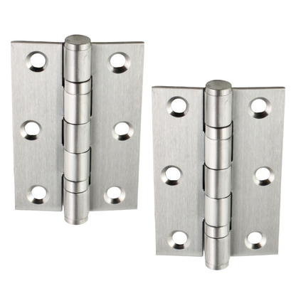 Charnières de porte nickelées de 75 mm (3 po) - Pack multiple
