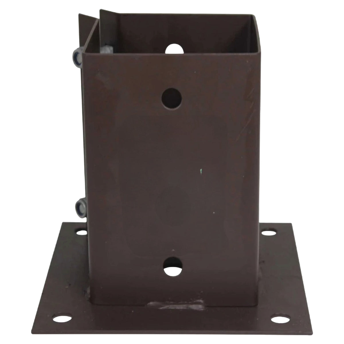 Marketplace JPG companion for Bolt Grip Fence Post Support Bolt Down Base - Epoxy Brown for 3" 4" Wooden Posts