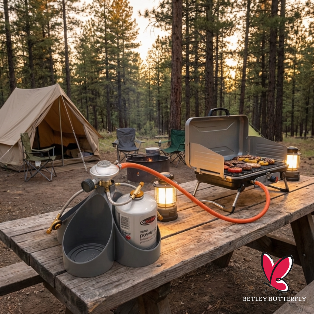 4 Canister Fuel Pack - Portable Multi-Gas Power System for Camping Outdoor BBQ