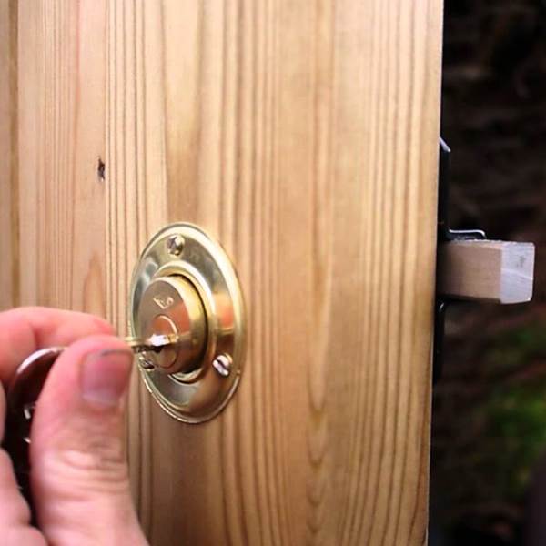 SECURITY 50 /70mm DOUBLE Long Throw Bolt Gate Lock Garage Shed 5 Keys AND HANDLE