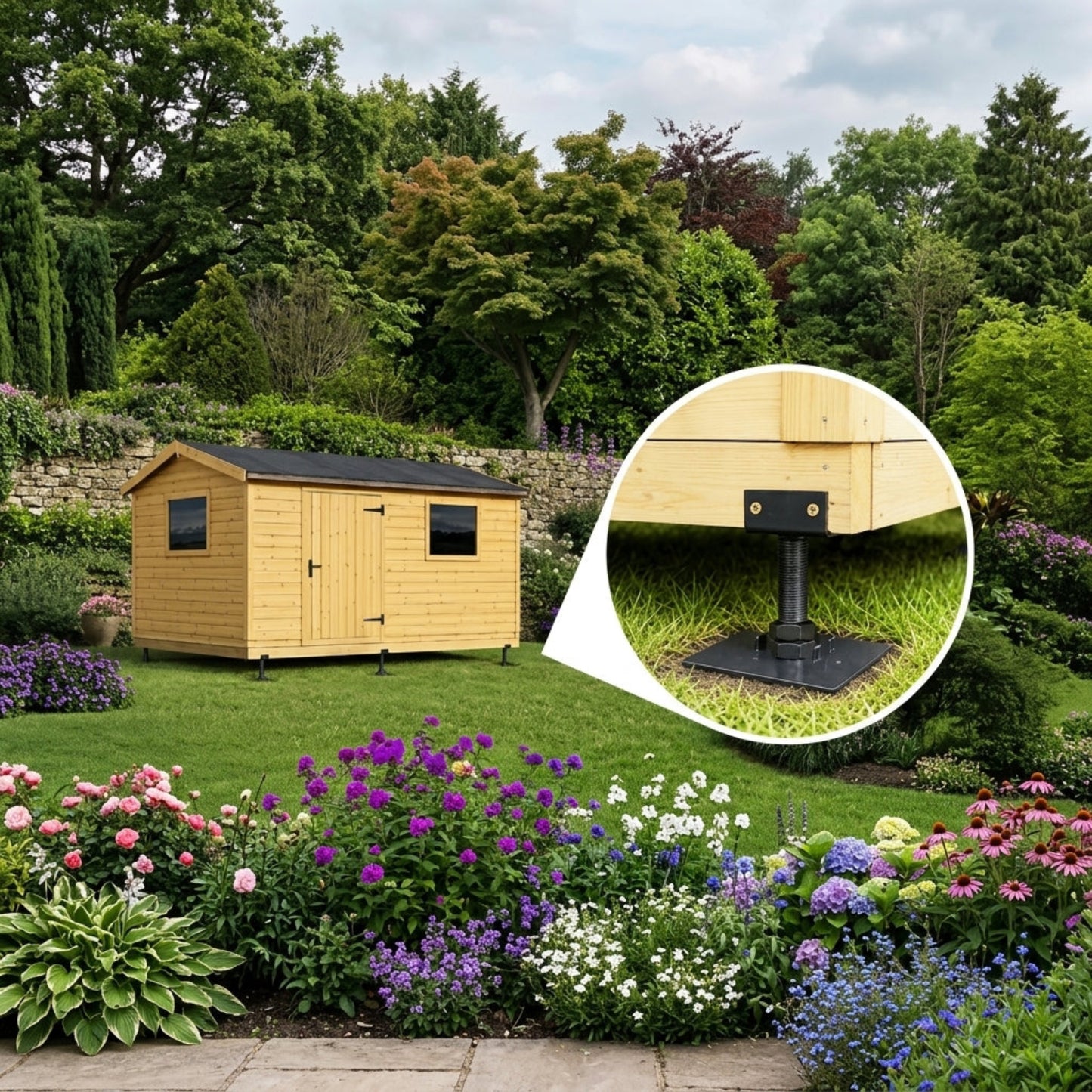 Leveller Flexi Concrete In Support for Uneven Surfaces, Sheds & Garden Buildings