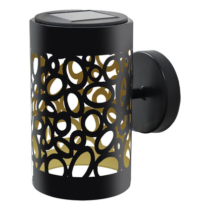 Lampe murale solaire à LED en métal pour jardin