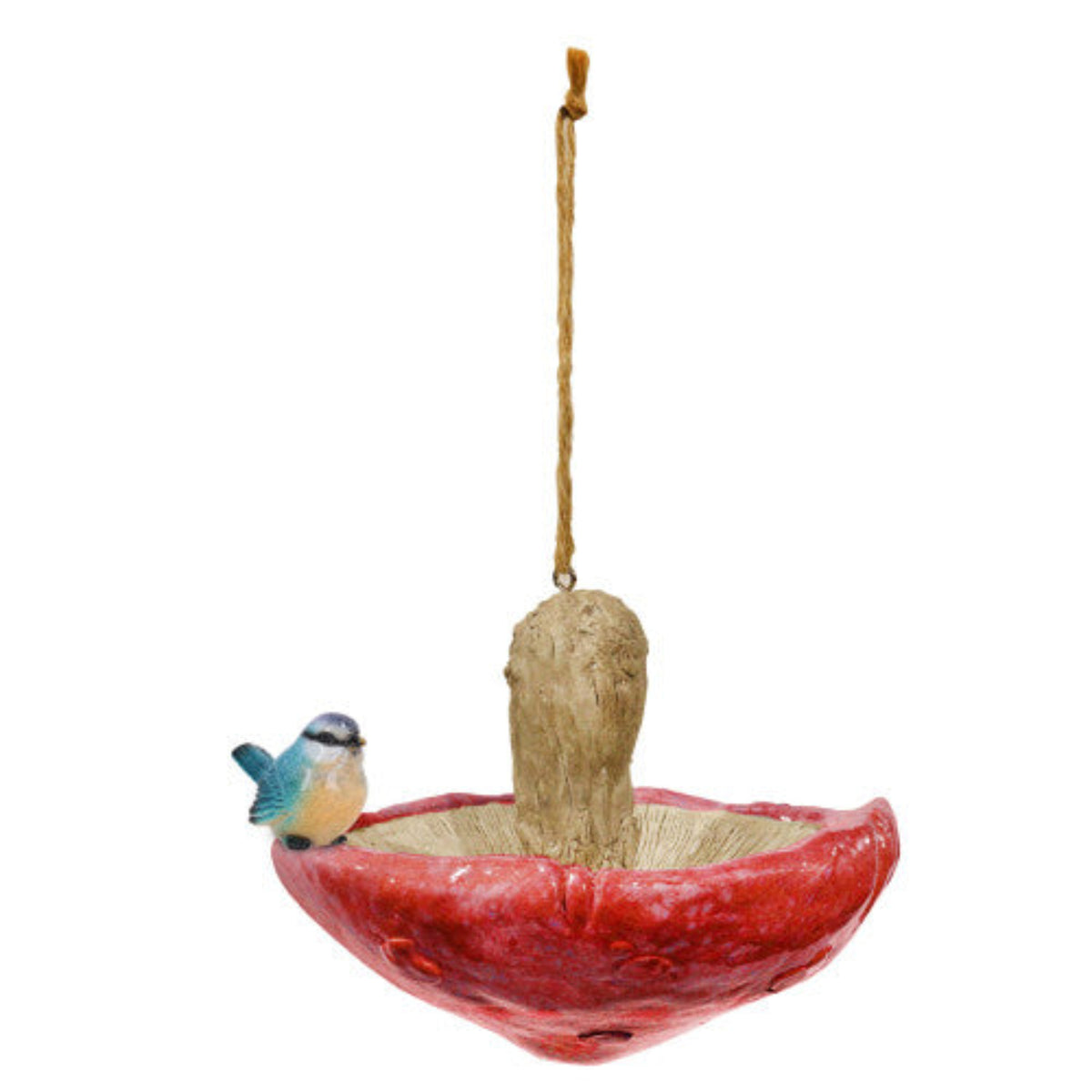 Mushroom Resin Bird Feeder Garden Ornament