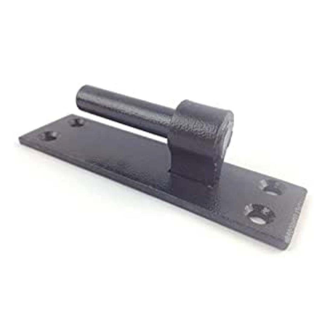 2 crochets de portail robustes pour supports de charnière de portail à bande, goupille de 16 mm, noir