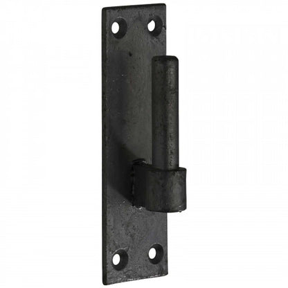2 crochets de portail robustes pour supports de charnière de portail à bande, goupille de 16 mm, noir