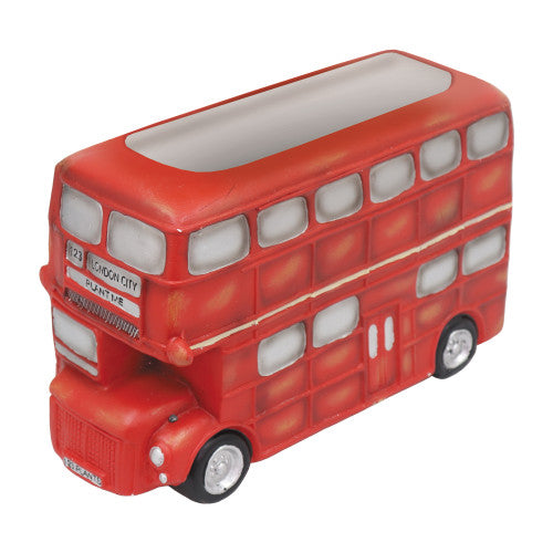London Bus Planter Frost Proof Polyresin - Garden Succulent Plant Decoration Pot