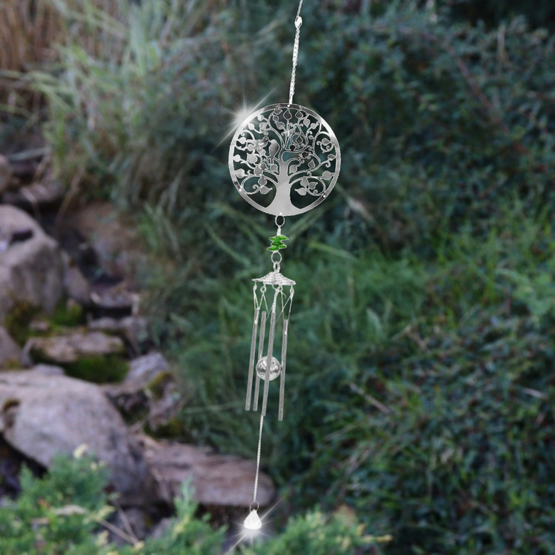 Stainless Steel Hanging Wind Chime - 55cm Outdoor Metal Garden Chime Patio Decor