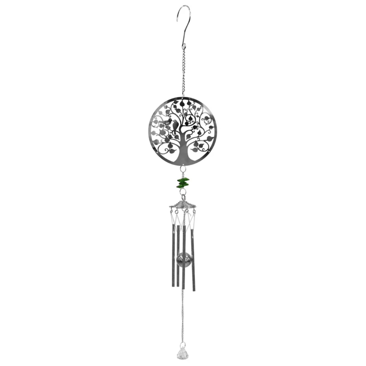 Tesco JPG version for Stainless Steel Hanging Wind Chime - 55cm Outdoor Metal Garden Chime Patio Decor