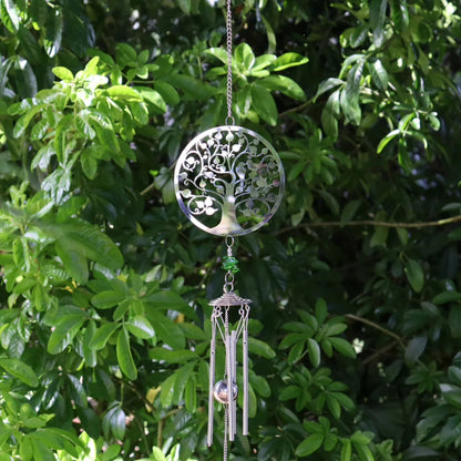 Tesco JPG version for Stainless Steel Hanging Wind Chime - 55cm Outdoor Metal Garden Chime Patio Decor