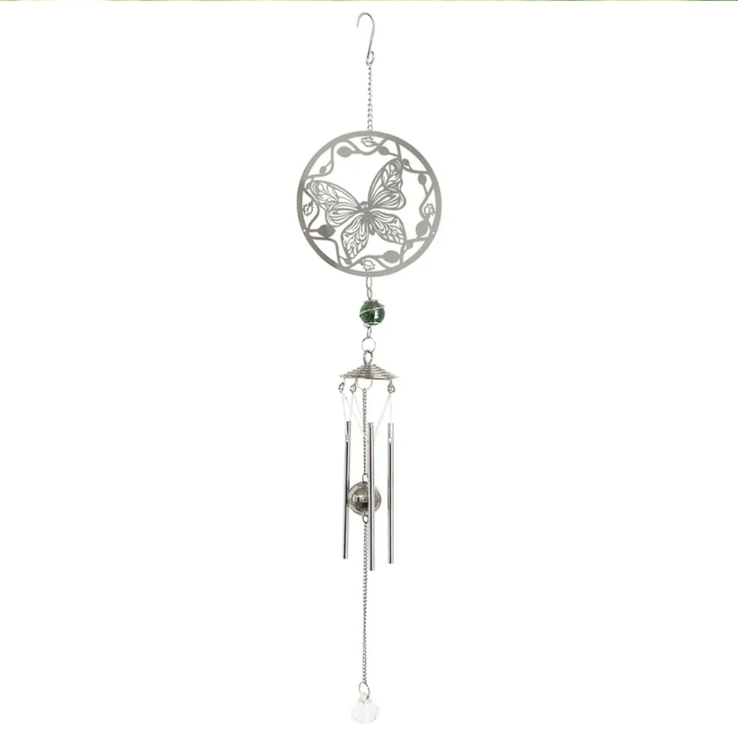 Tesco JPG version for Stainless Steel Hanging Wind Chime - 55cm Outdoor Metal Garden Chime Patio Decor