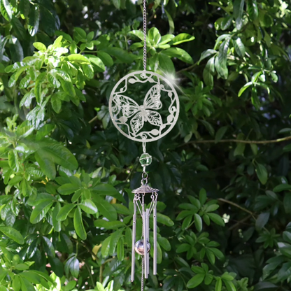 Stainless Steel Hanging Wind Chime - 55cm Outdoor Metal Garden Chime Patio Decor