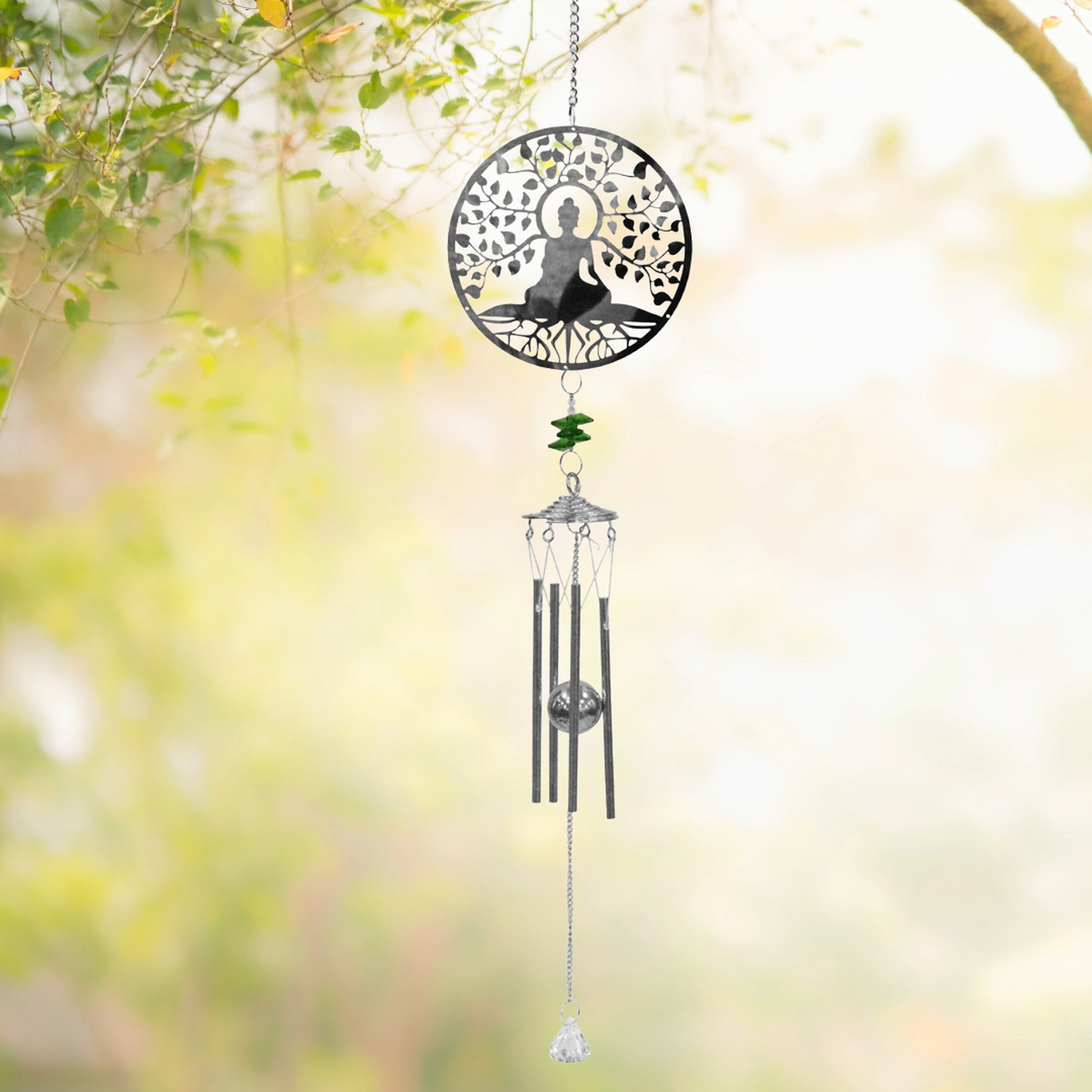Tesco JPG version for Stainless Steel Hanging Wind Chime - 55cm Outdoor Metal Garden Chime Patio Decor
