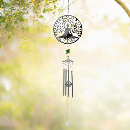 Tesco JPG version for Stainless Steel Hanging Wind Chime - 55cm Outdoor Metal Garden Chime Patio Decor