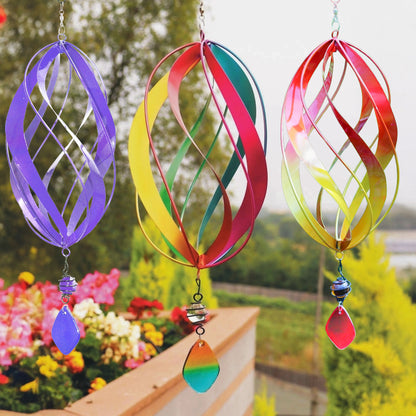 Tesco JPG version for Metal Hanging Wind Spinner, Colourful Kinetic Spinning Garden Tree Ornament