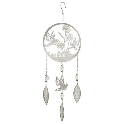 Stainless Steel Hanging Dreamcatcher - Bird Outdoor Spinning Garden Decor