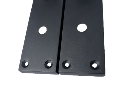 Door Handles Straight Bath Lock Handle - Matt Black 150 x 40mm