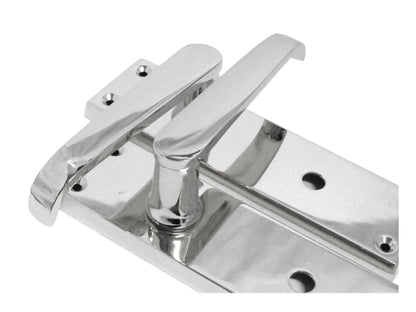 Door Handles Straight Bath Lock Handle - Chrome 150 x 40mm