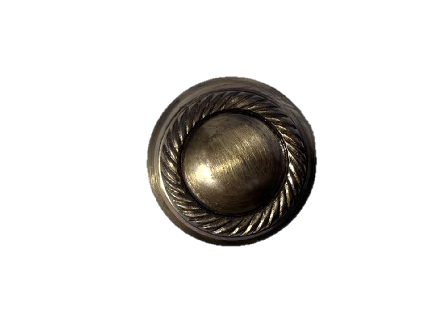 Door Knobs Round Georgian Roped Mortice Knob - Antique 62mm