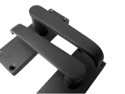 Door Handles Straight Latch Handle - Matt Black 120 x 40mm
