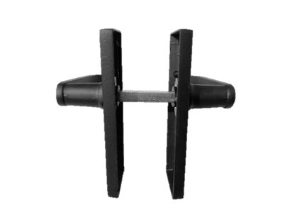Door Handles Straight Latch Handle - Matt Black 120 x 40mm