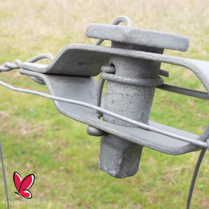 Tendeur de fil de clôture Radisseur 2/5/10 en acier galvanisé 120 mm à cliquet