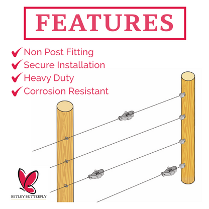 Radisseur 2/5/10 Galvanised Steel Tensioner 4" Rachet Fencing Line Wire Tighten