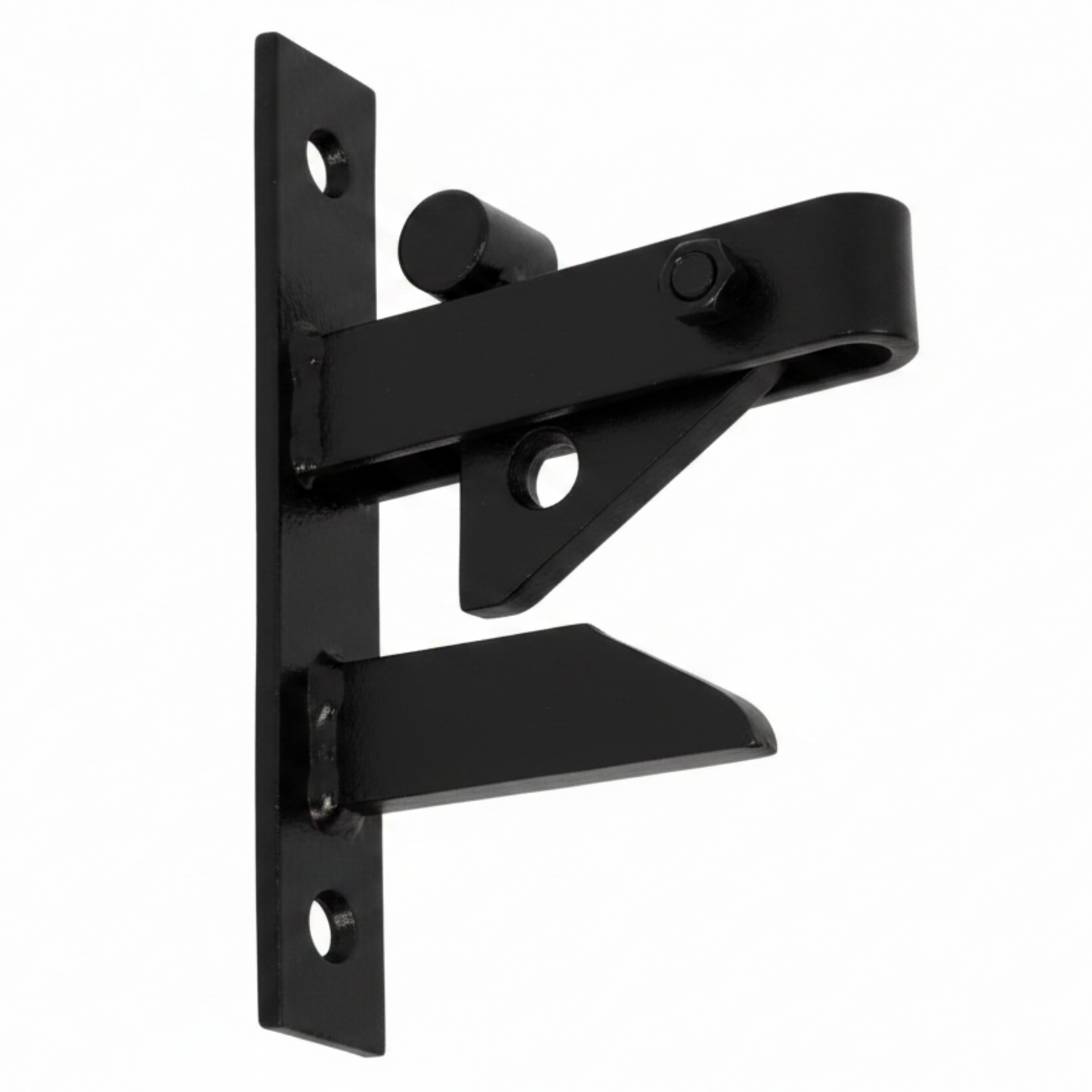 Black Self-Locking Gate Catch Automatic Closing Latch