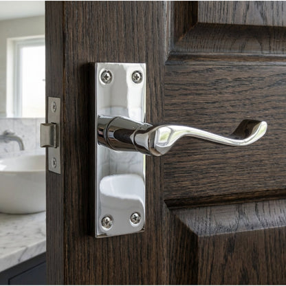 Marketplace JPG companion for Door Handles Victorian Scroll Lever Latch - Chrome Pack 118 X 40mm