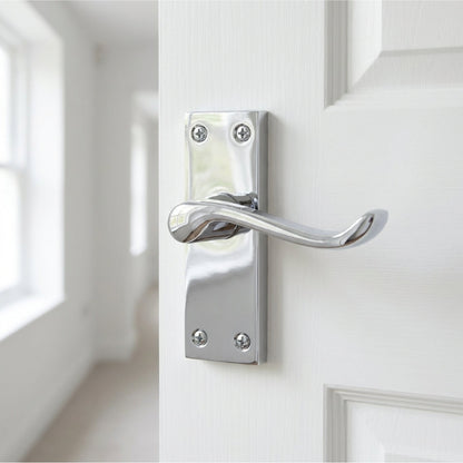 Marketplace JPG companion for Multipack Victorian Scroll Latch Door Handle - Chrome 1-8 Pairs - 118mm