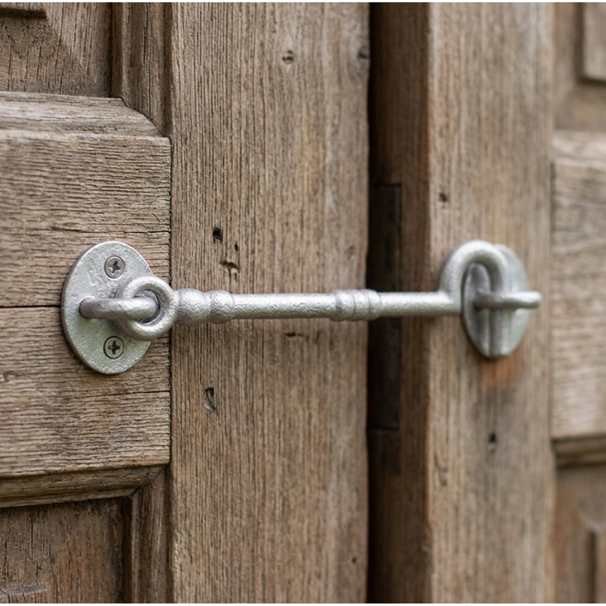 Marketplace JPG companion for Cast Cabin Hook-Eye Latch x2 Catch 6" 8" Galvanised Shutter Hold Back Open Gate