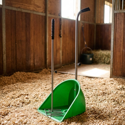 Perry Equestrian Muck Grabber Horse Manure Scoop with Retractable Handles - 455mm